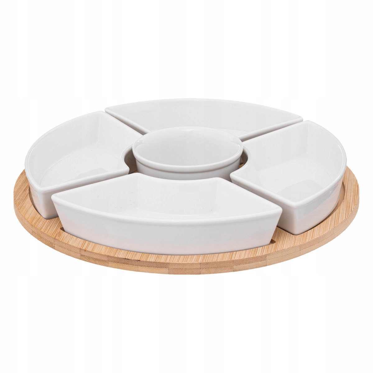 

Taca Bambusowa miski Ceramiczne na przekąski 27 cm