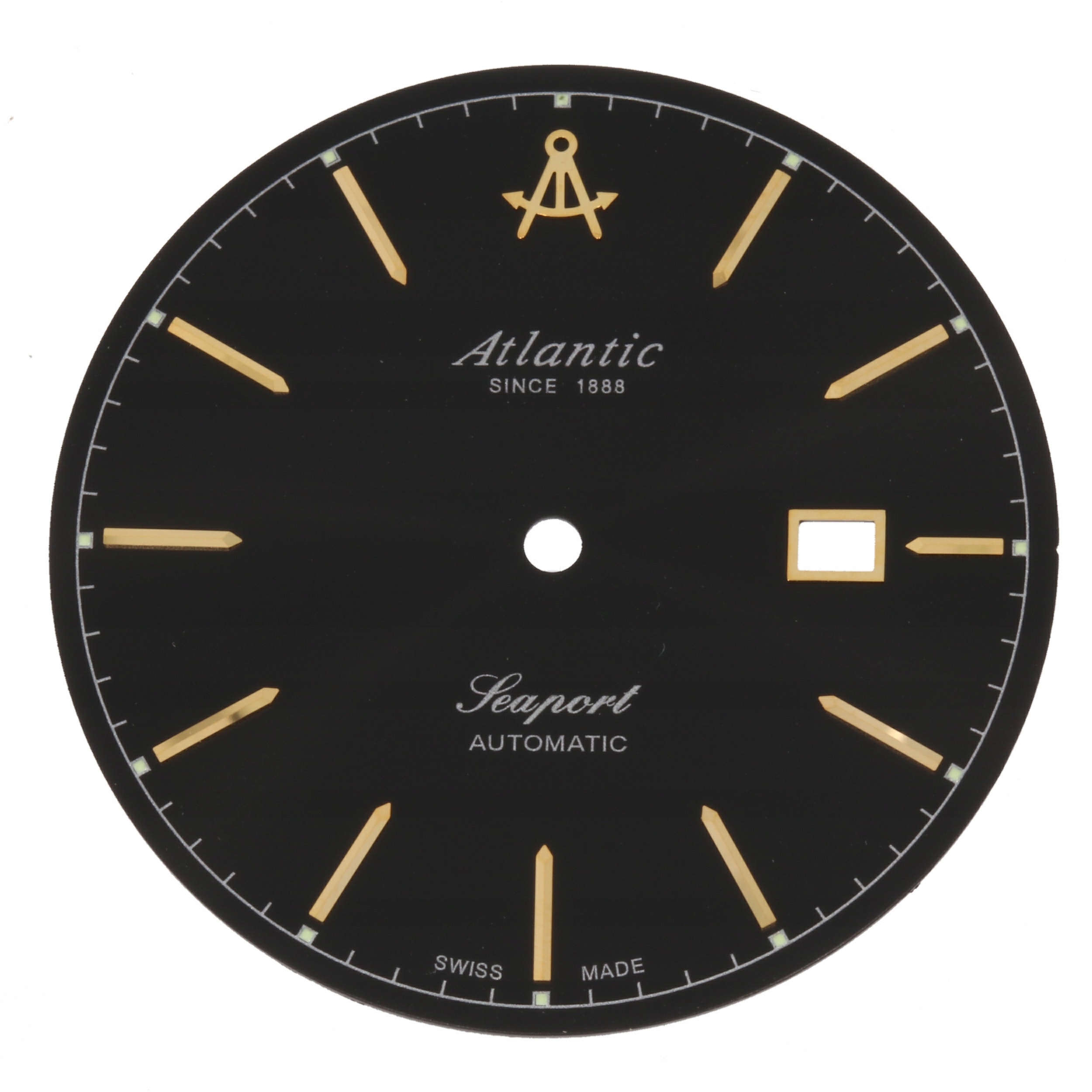 ORYGINALNA TARCZA CYFERBLAT ATLANTIC 5675 CZARNA
