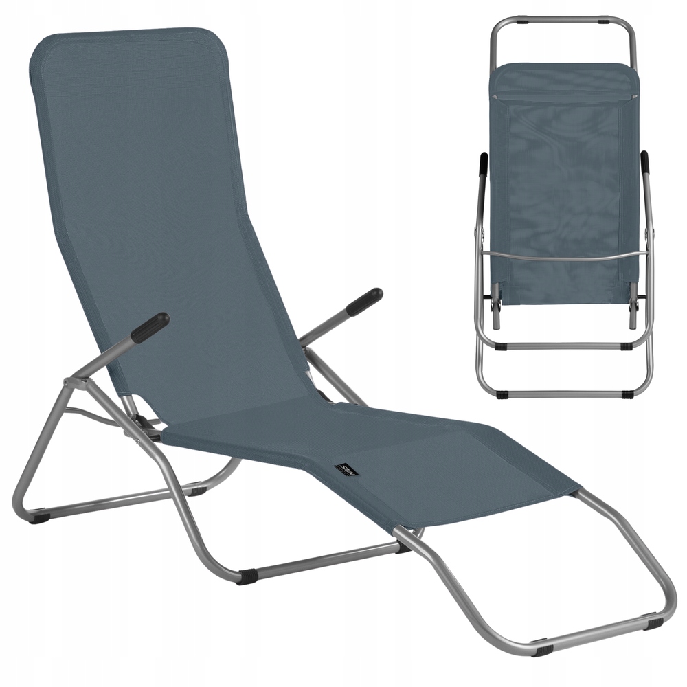 Leżak Plażowy Turystyczny Basenowy Na Taras Składany Do Ogrodu Tarasowy