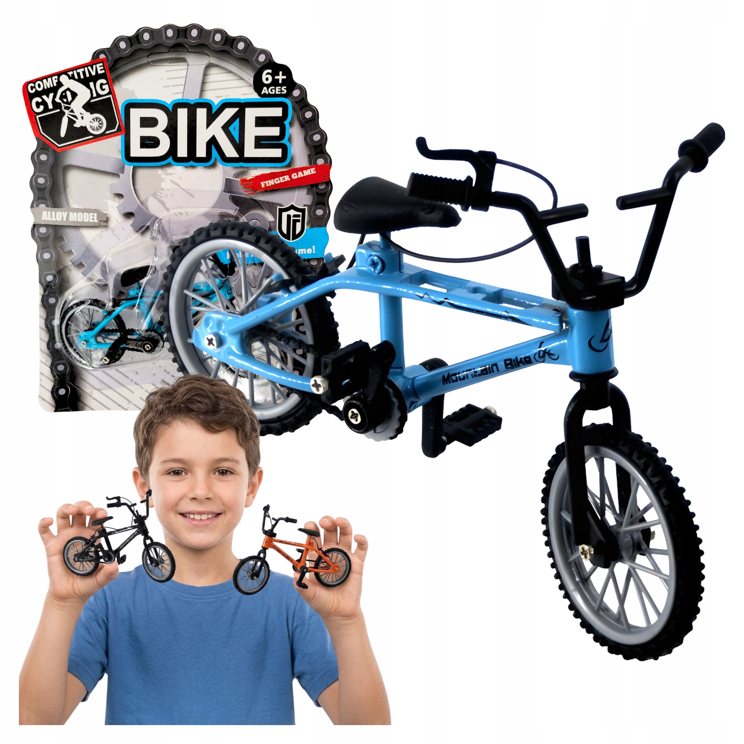 Mini Rower Górski Bmx Model Sportowy Zabawki Dla Dzieci Niebieski Skatepark