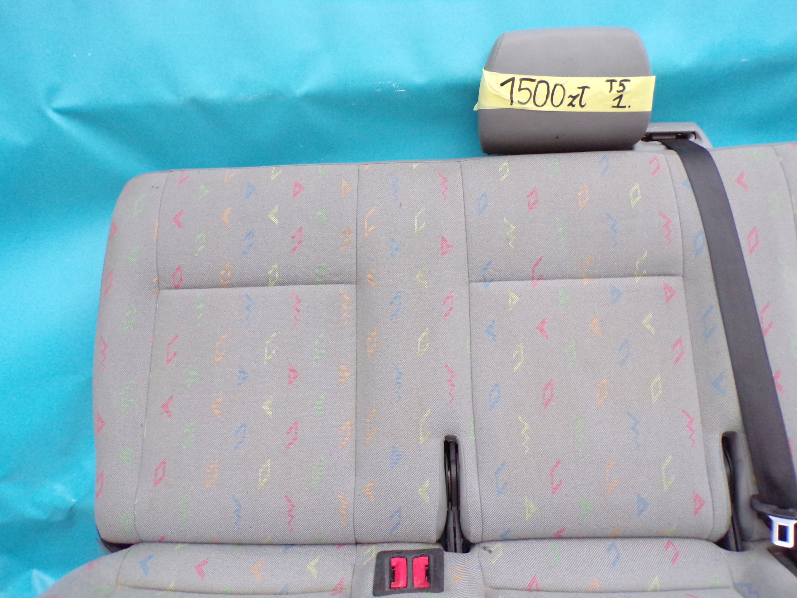 VW T5 TRANSPORTER CARAVELLE 04- SITZ 3 OSOBY SITZ III RZAD