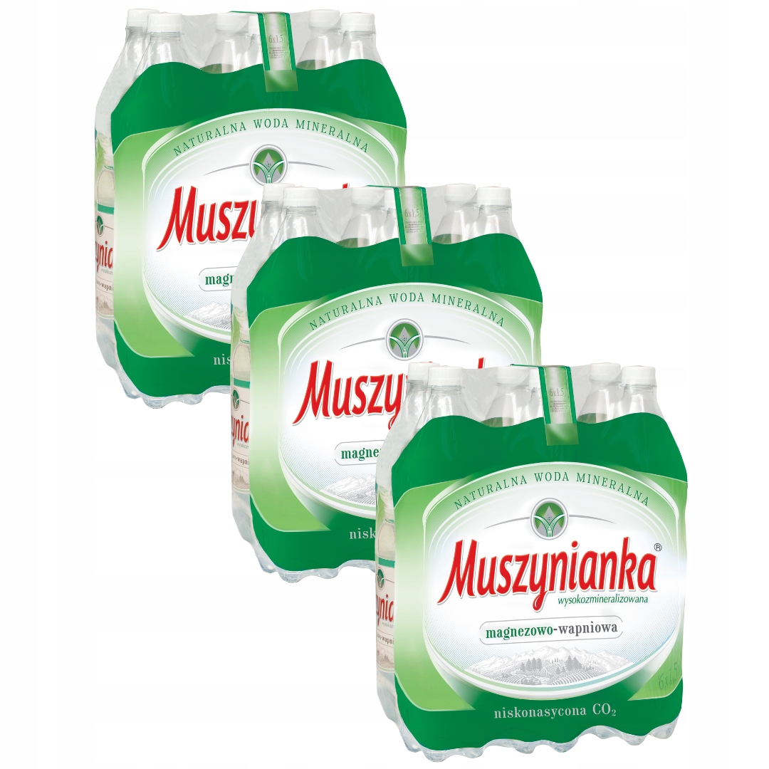 Мушинянка природная низасыщенная вода 18 х 1,5 л