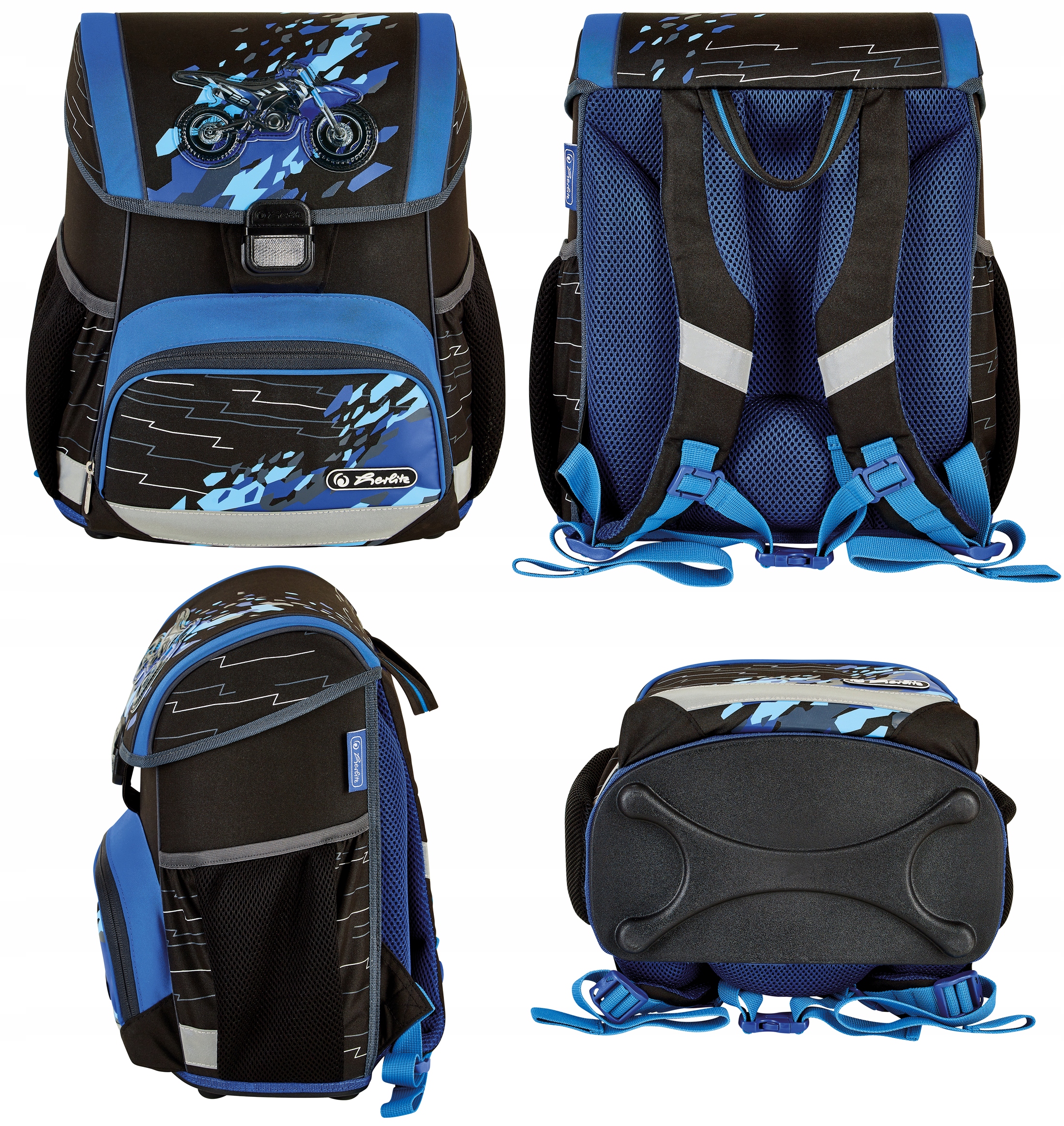 ZESTAW SZKOLNY TORNISTER HERLITZ MOTOCROSS KOMPLET EAN (GTIN) 4008110282671