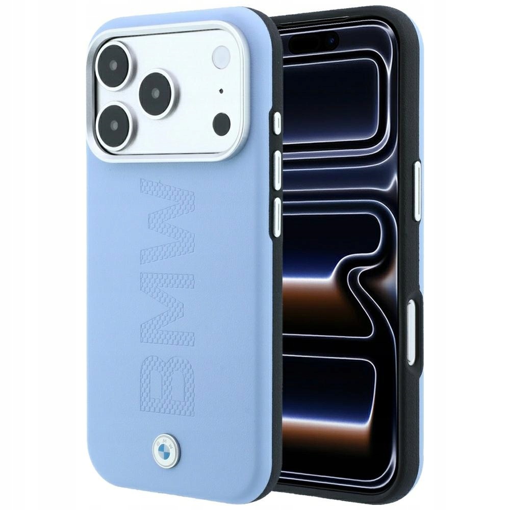 BMW Sign Centered Deboss MagSafe do iPhone 18 Pro / 17 Pro Niebieski