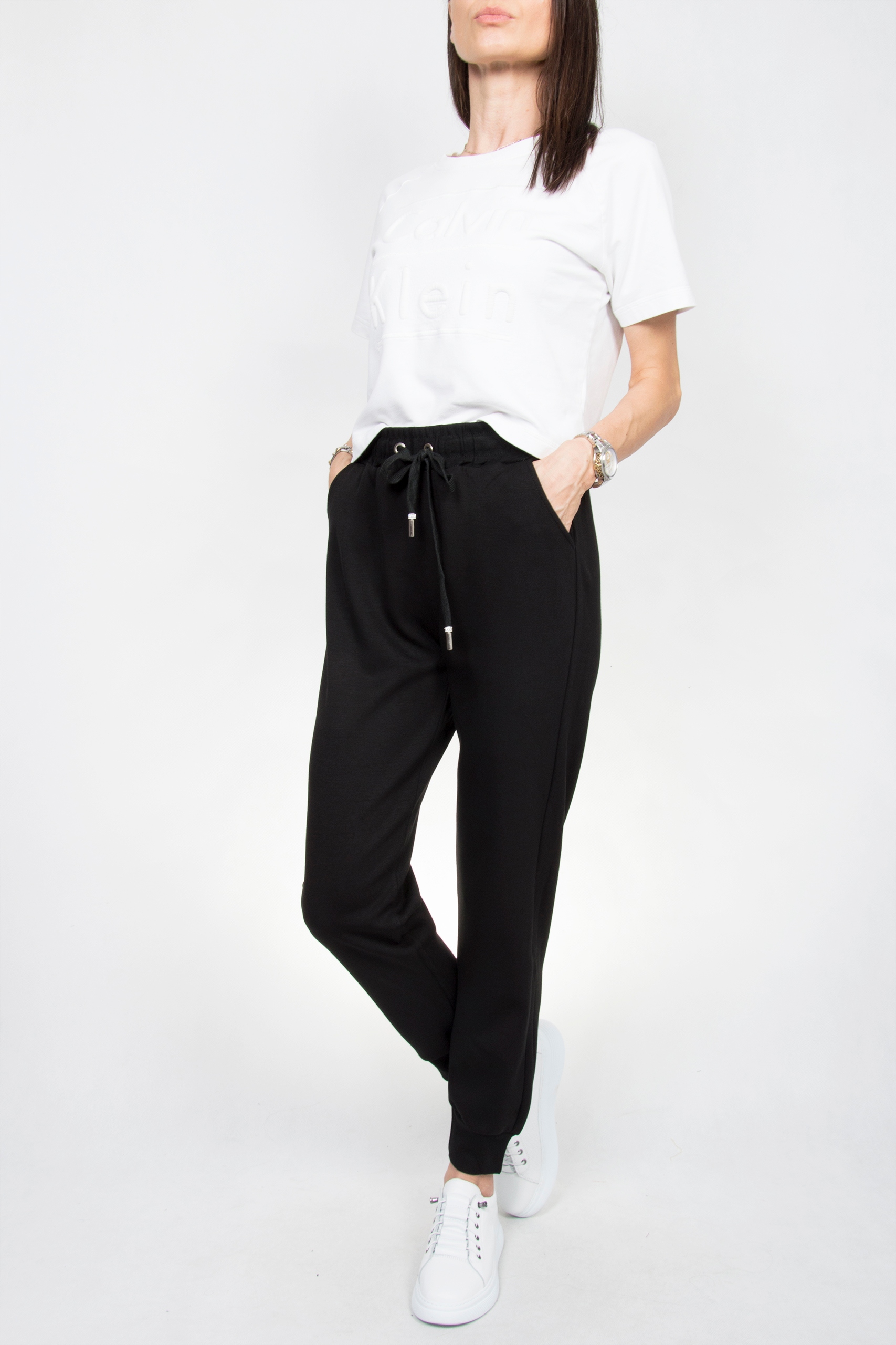 F99 DAMSKIE SPODNIE DRESOWE wysoki stan XL/XXL Długość nogawki długa