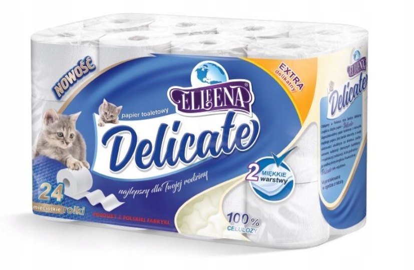 

Papier toaletowy Elleena Delicate 24 rolki 2w