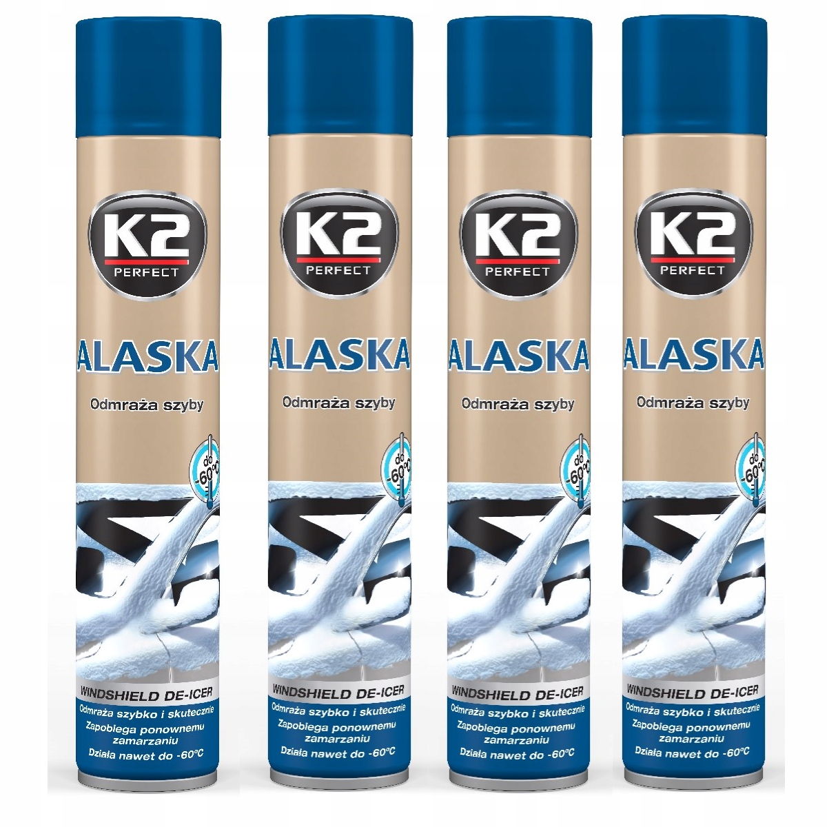 

Odmrażacz do szyb K2 Alaska 4x750 ml spray