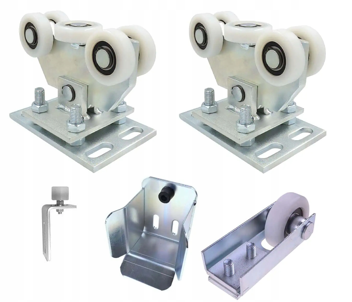 Комплект раздвижных ворот 70X70X4, роликовые ролики из полиамида