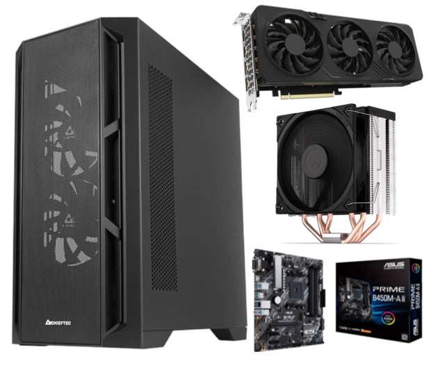 Pc Gamer Amd Ryzen 7 5700X 64GB 2TB PCIe RX7600 Xt Win11Pro