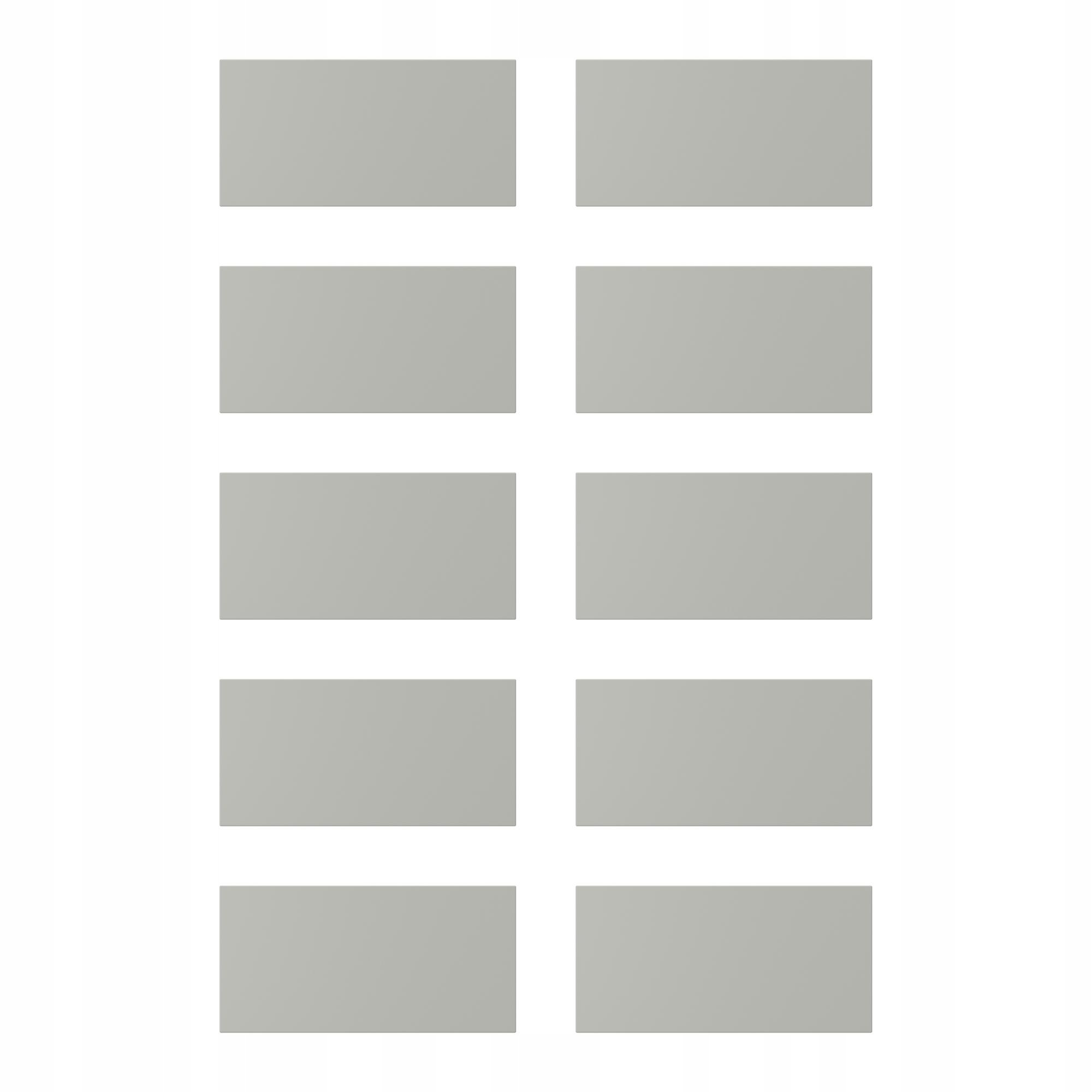 10 szt. Front szuflady jasnoszary 40x20 cm do mebli