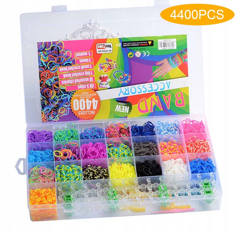 

Gumki Do Robienia Bransoletek 4400el. Zestaw