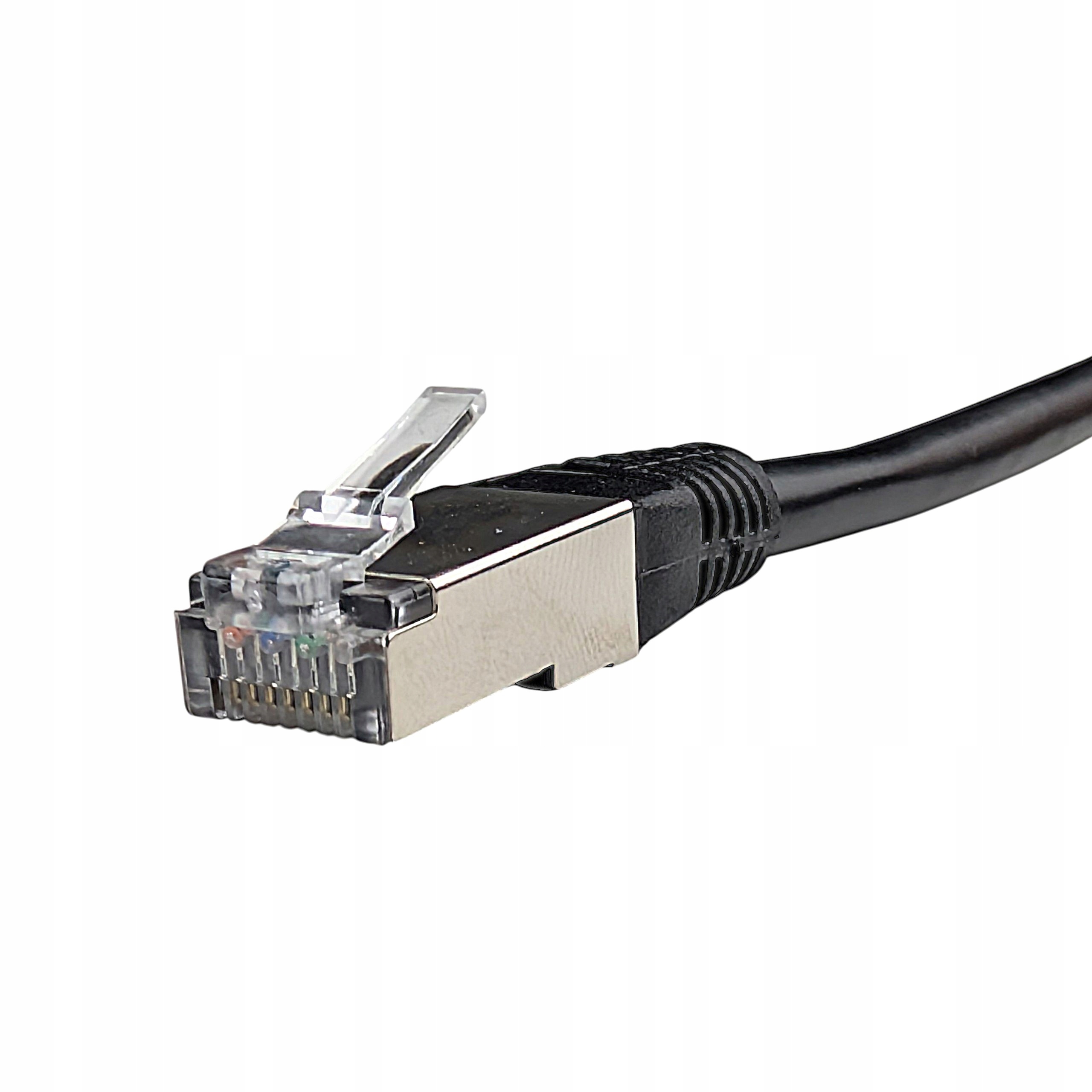 Patchcord RJ45, kat. 6 FTP F/UTP, 0,5m, Netrack, czarny