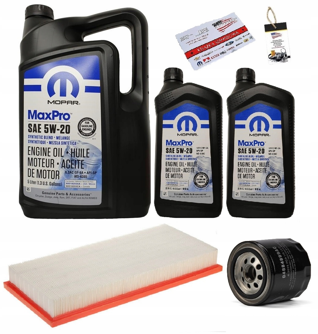MOPAR 5W20 + FILTRY DODGE DAKOTA 4,7 09-10