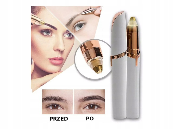 MINI DEPILATOR DO BRWI TWARZY TRYMER FLAWBLBSS Model trymer do brwi