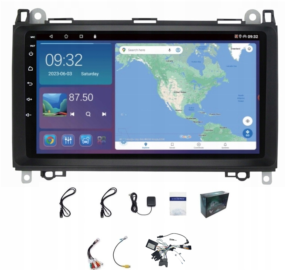 Rádio Navigácia Mercedes Sprinter W906 2006-2019 W639 Carplay Usb 4GB 64GB