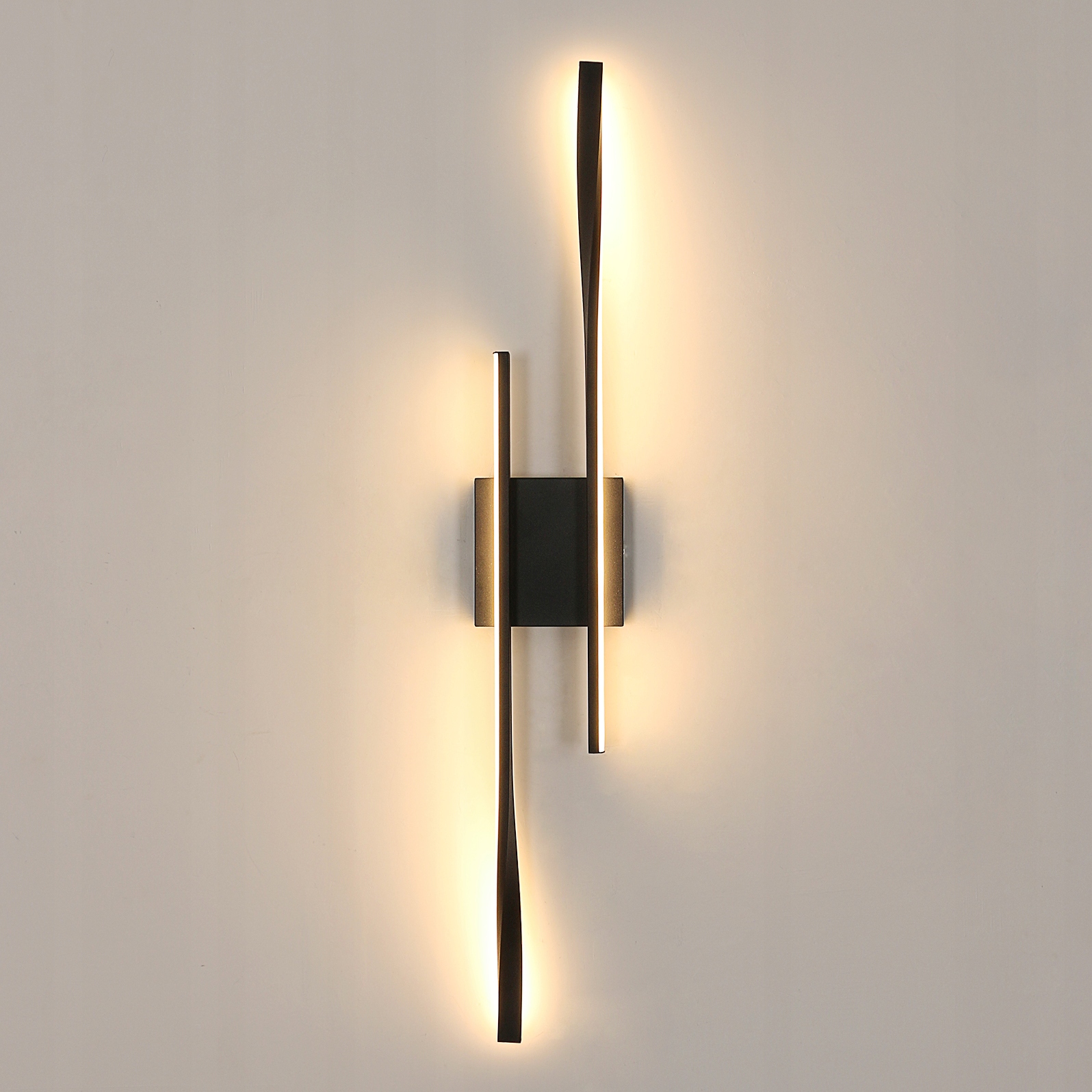 Czarny Kinkiet Led Liniowy Ścienny Nowoczesny Do Salonu 3000K 27W