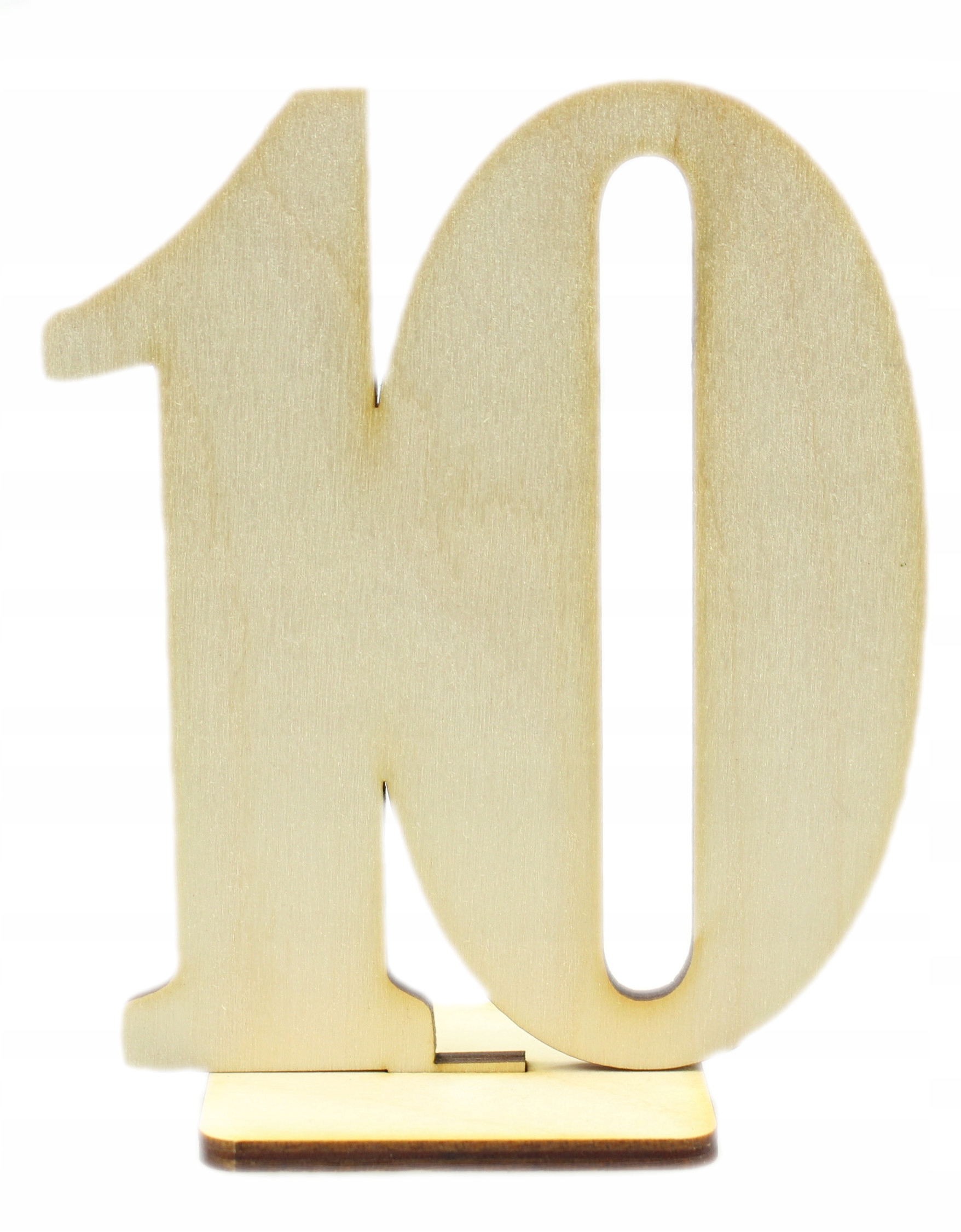 

Numer Na Stół, Cyfra "10" Drewniana Stol
