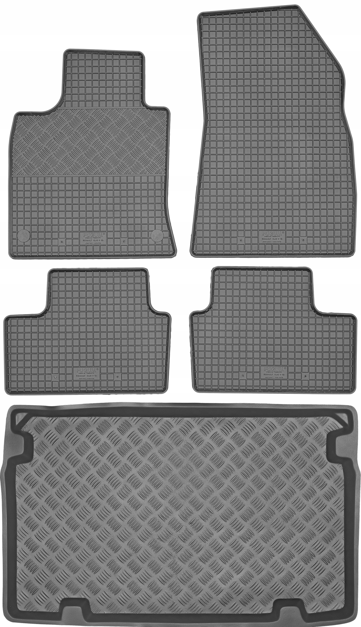 Renault Clio V Hb 2019- Sada Gumové rohože rohož