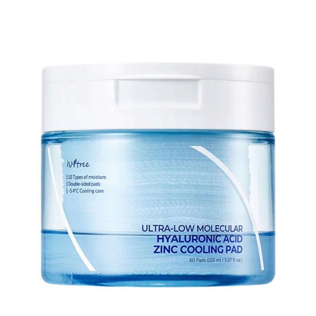 Isntree Ultra-nízkomolekulární Kyselina Hyaluronová Chladivé Polštářky 150 ML