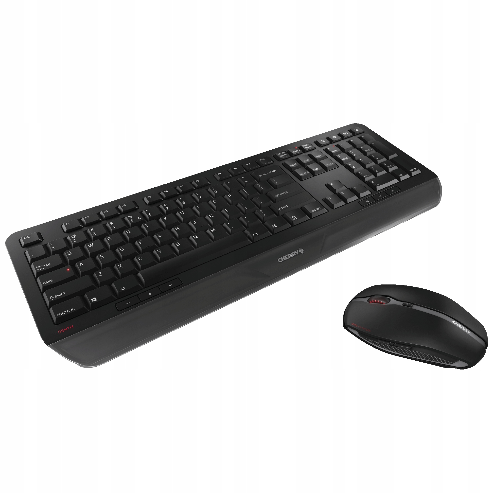 Cherry Gentix Desktop Zestaw Bezprzewodowa Klawiatura Myszka Qwerty 2.4 GHz
