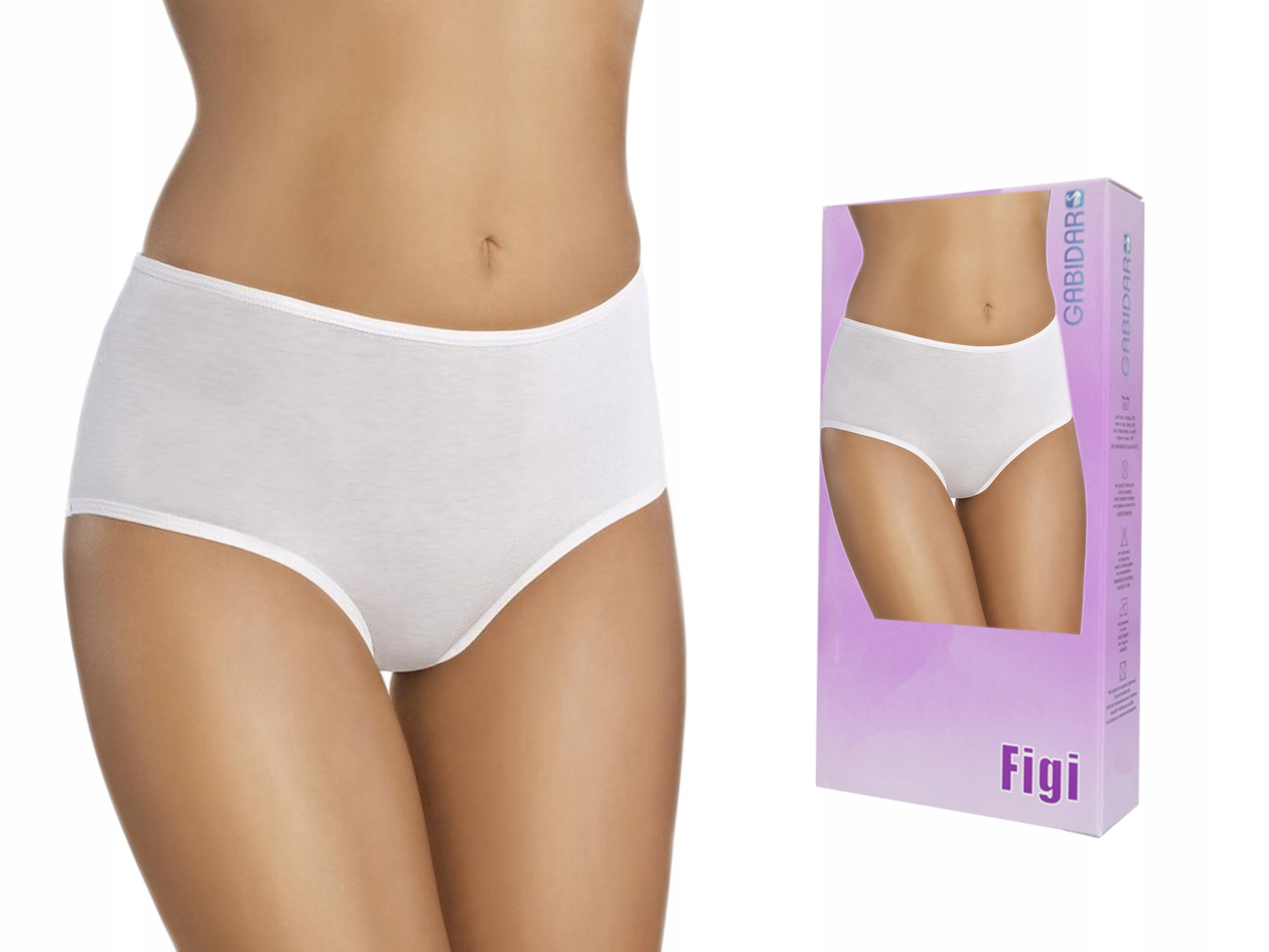 

Figi pełne Gabidar 018 Bawełna , Białe , XL