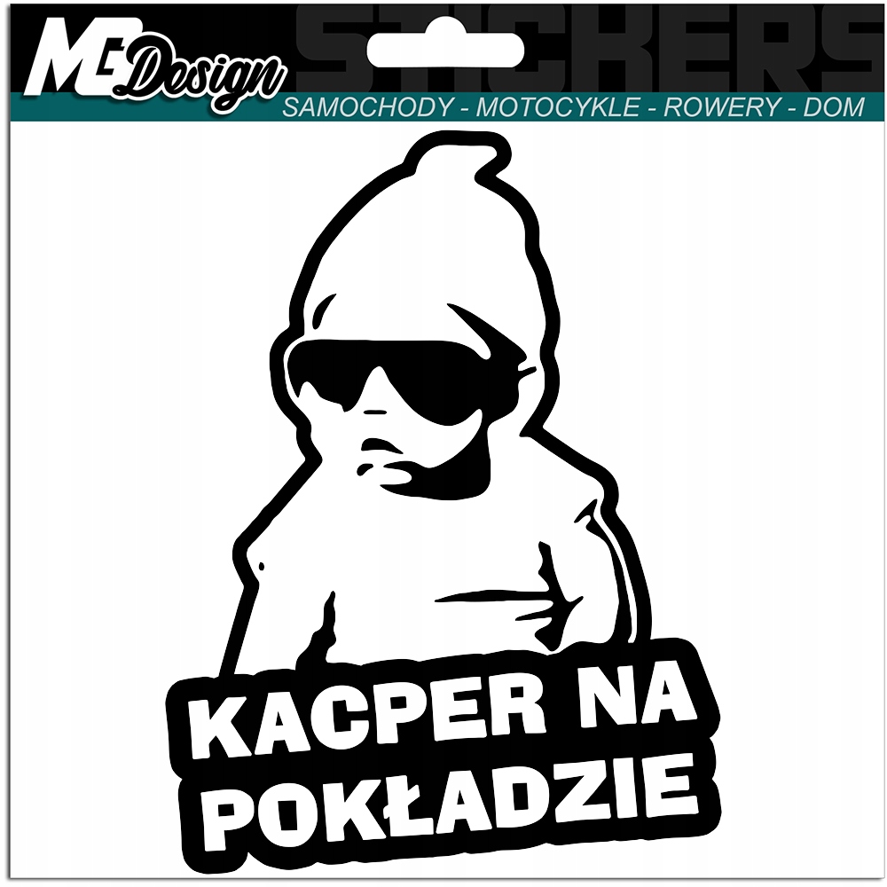 

Kacper W Samochodzie naklejka Auto 18x14 kolor