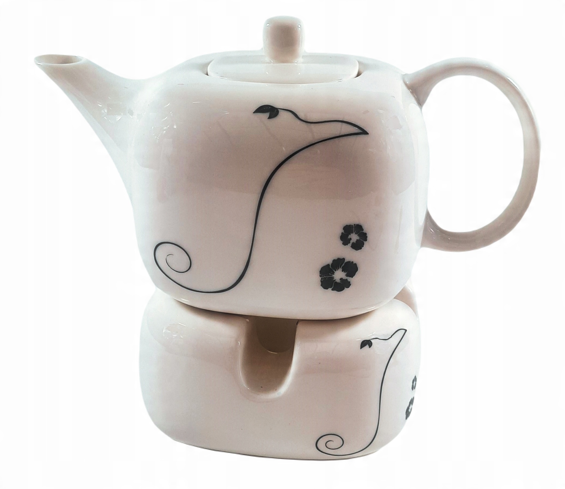 

Czajnik Dzbanek Z Podgrzewaczem Porcelana 500 ml