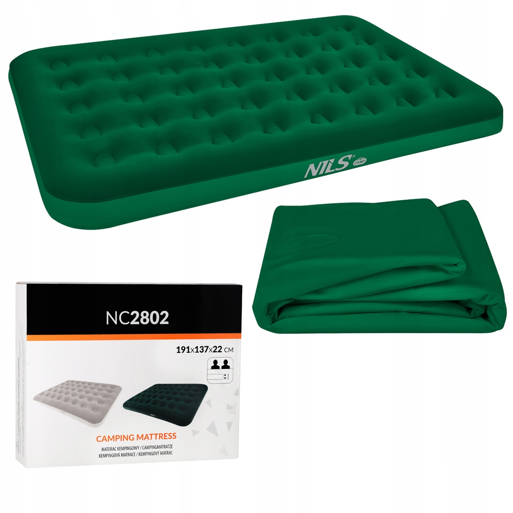 Materac Dmuchany Kempingowy Łóżko Do Spania Dwuosobowy Duży Turystyczny