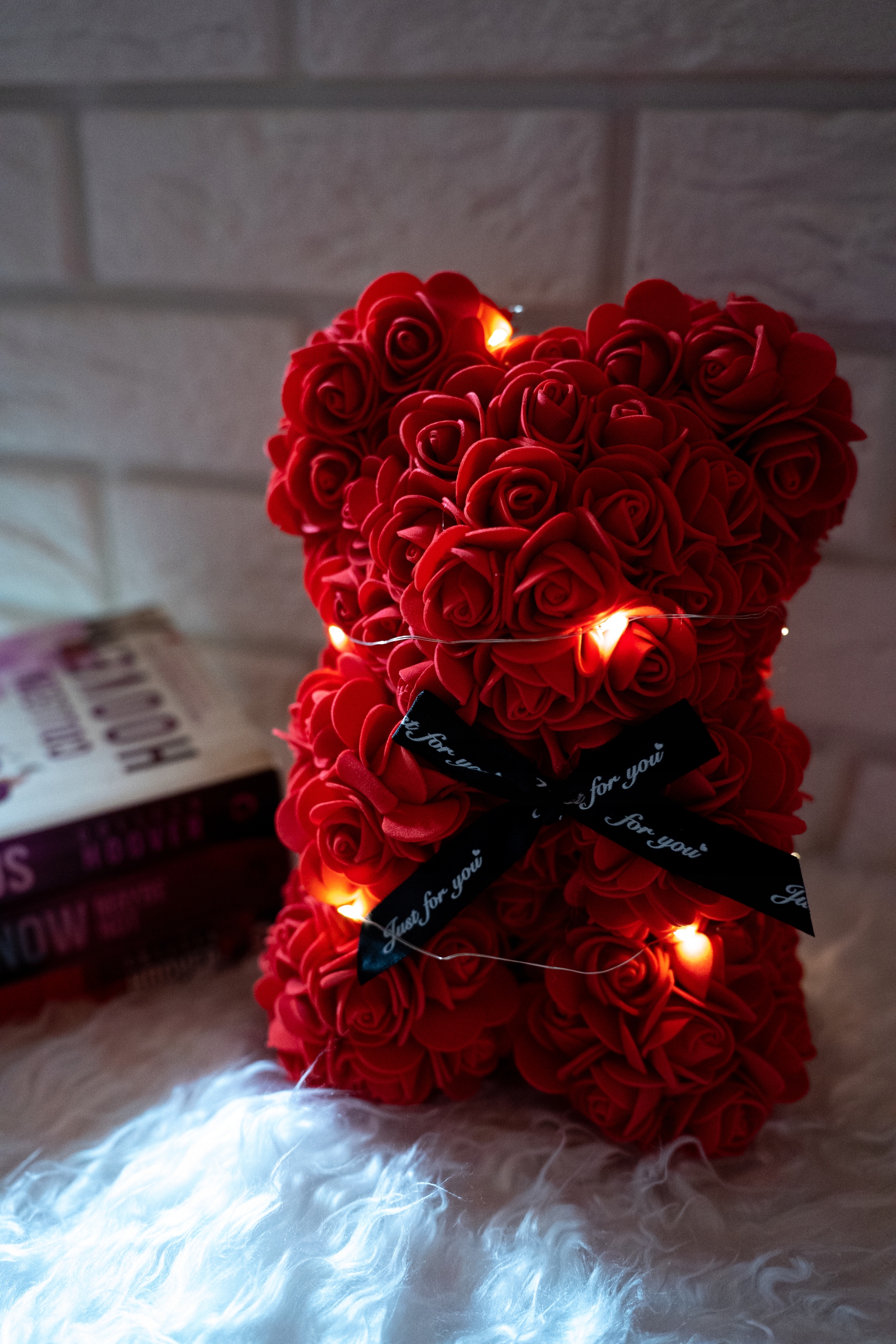 DUŻY MIŚ Z RÓŻ ZESTAW LED PREZENT 25CM XL DLA NAUCZYCIELA ZAKOŃCZENIE ROKU EAN (GTIN) 5905309610071