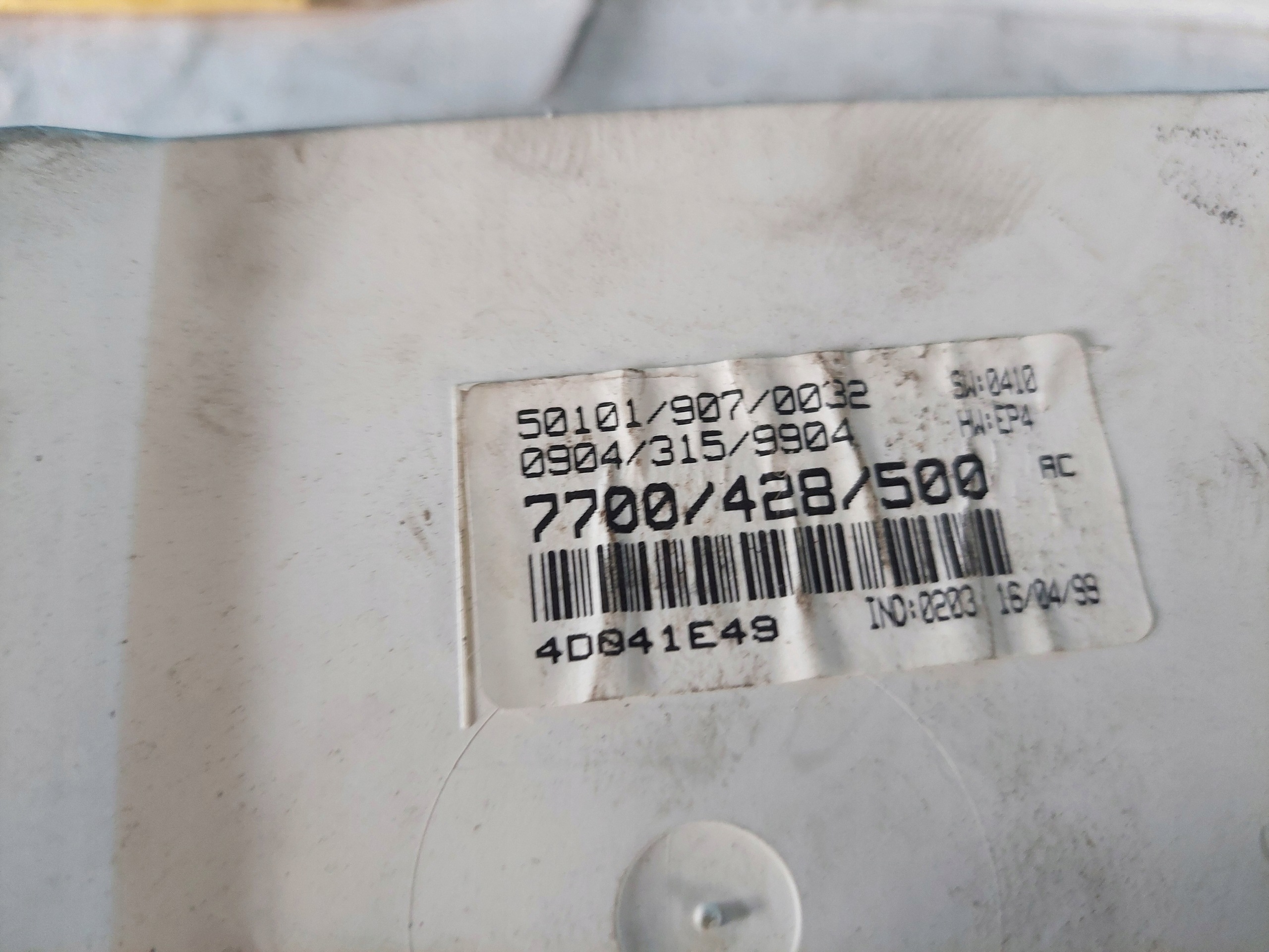 dials clock CLIO II 1.6 16V 7700428500