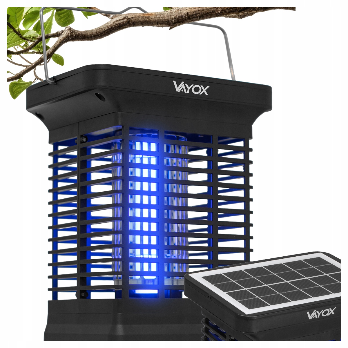 Solární Insekticidní Lampa Proti Komárům, Muchám, Zahradní Závěsný Lampion Vayox