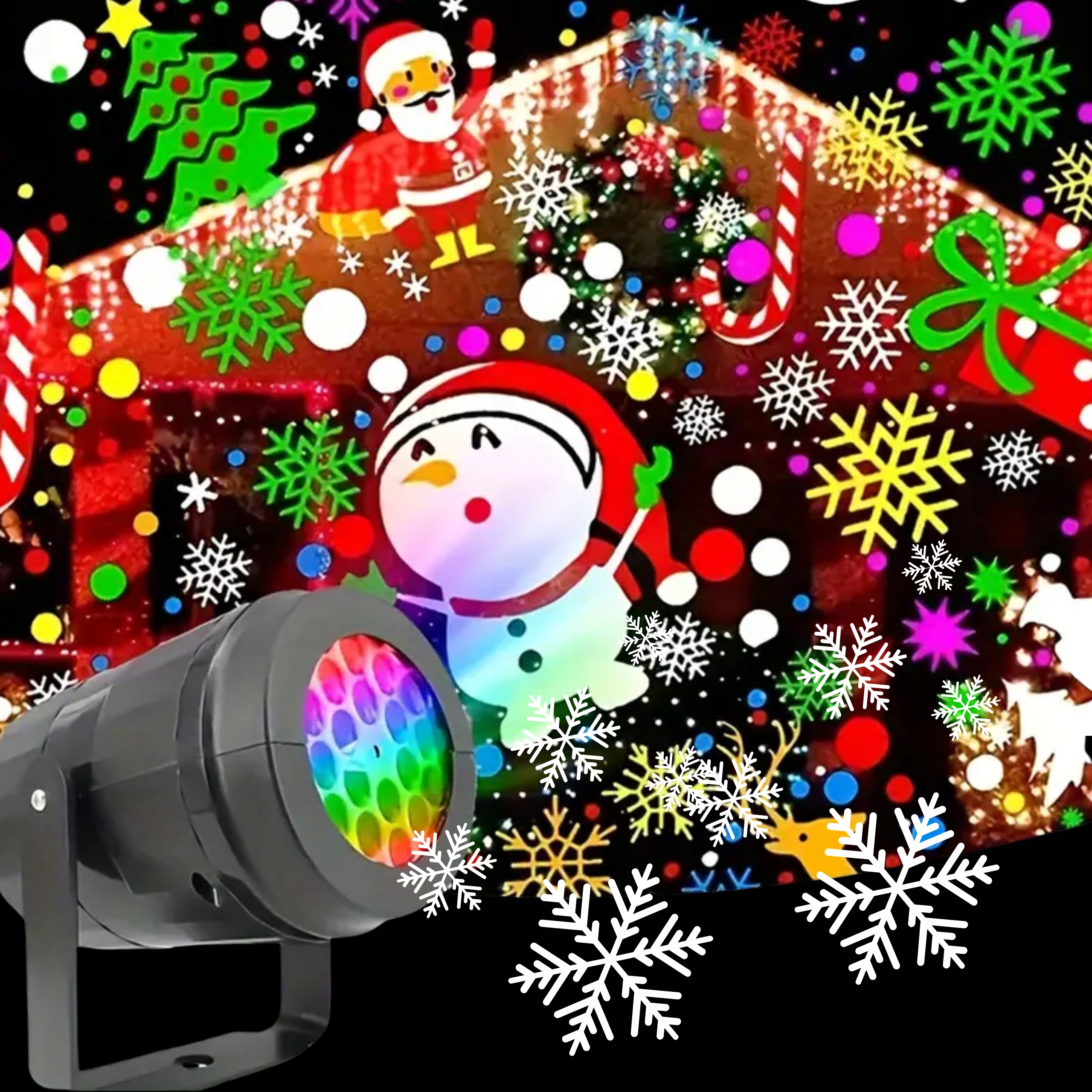PROJEKTOR ŚWIĄTECZNY LED ŚNIEG LASEROWY RZUTNIK REFLEKTOR MIKOŁAJ RENIFER Rodzaj projektor laserowy
