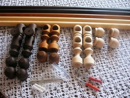 Wspornik drewniany do karniszy drewnianych 27mm