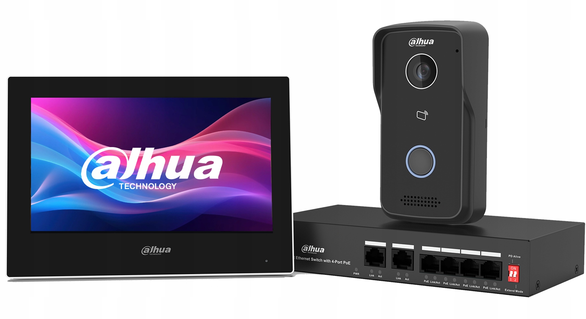 Videovrátnik Ip Dahua KTP03 Dotykový displej Čítačka Aplikácia Brána