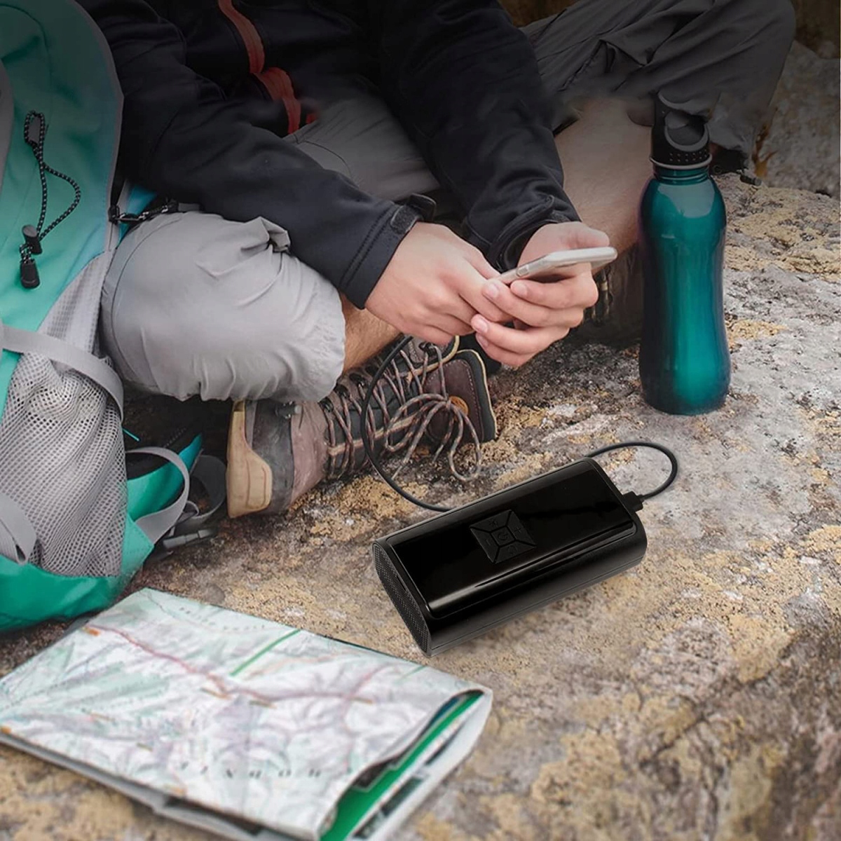 PRZENOŚNA POMPKA ELEKTRYCZNA SAMOCHODOWA ROWEROWA KOMPRESOR Z WYŚWIETLACZ Kod producenta 6CR007234