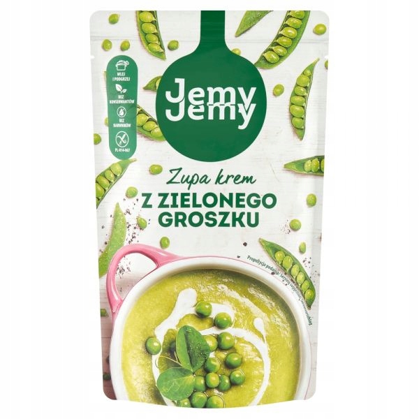 Zupa krem z zielonego groszku JemyJemy 375 g x 6 EAN (GTIN) 5901696012481