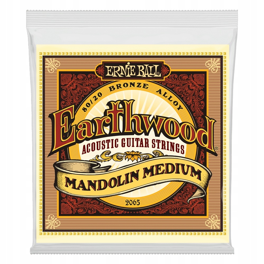 Struny do mandoliny Ernie Ball 80/20 Earthwood Loop End Medium 10-36 (2065)
