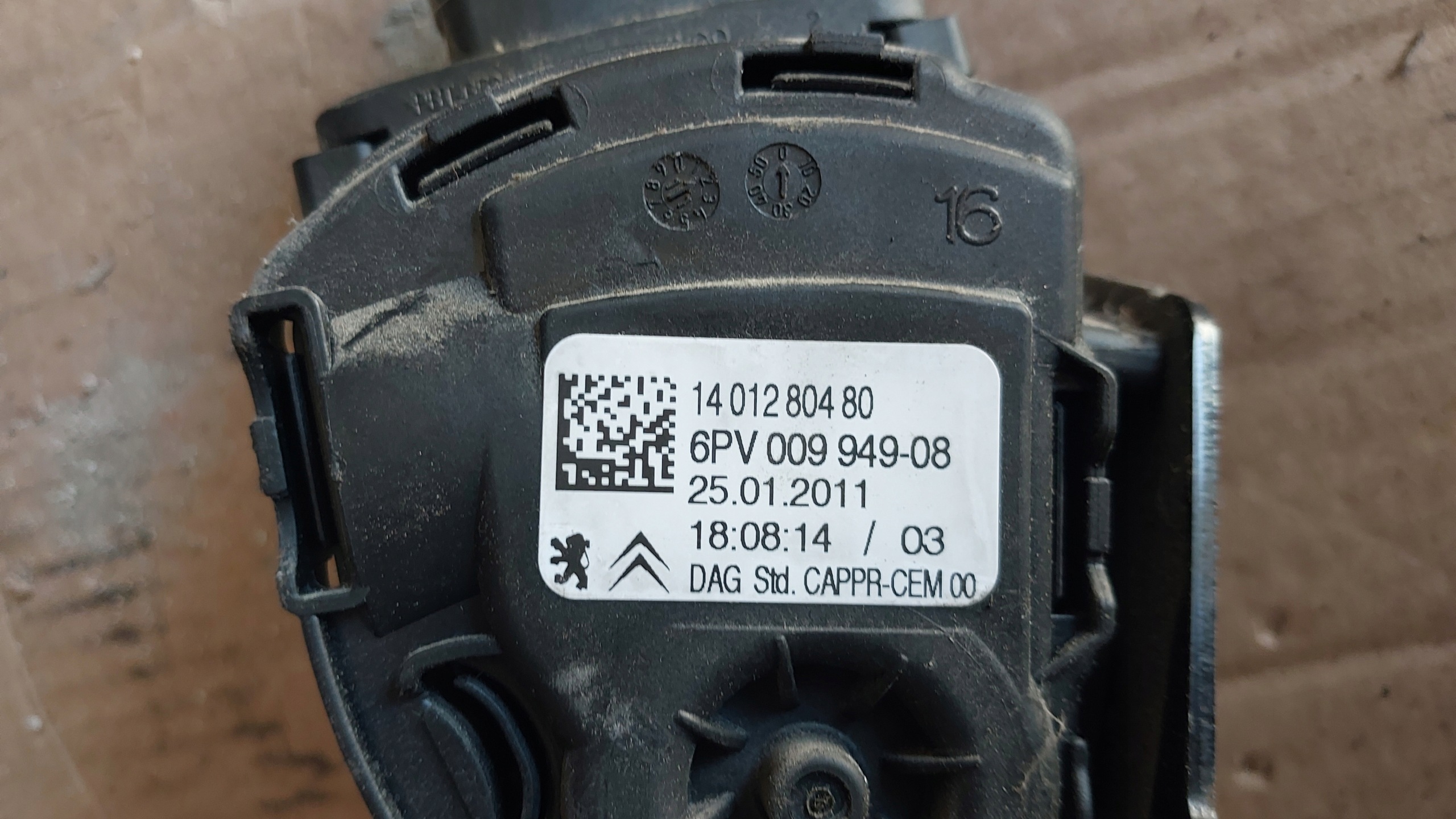 potentiometer accelerator pedal SCUDO II EXPERT II JUMPY II ORGINAL 2006-2015rok