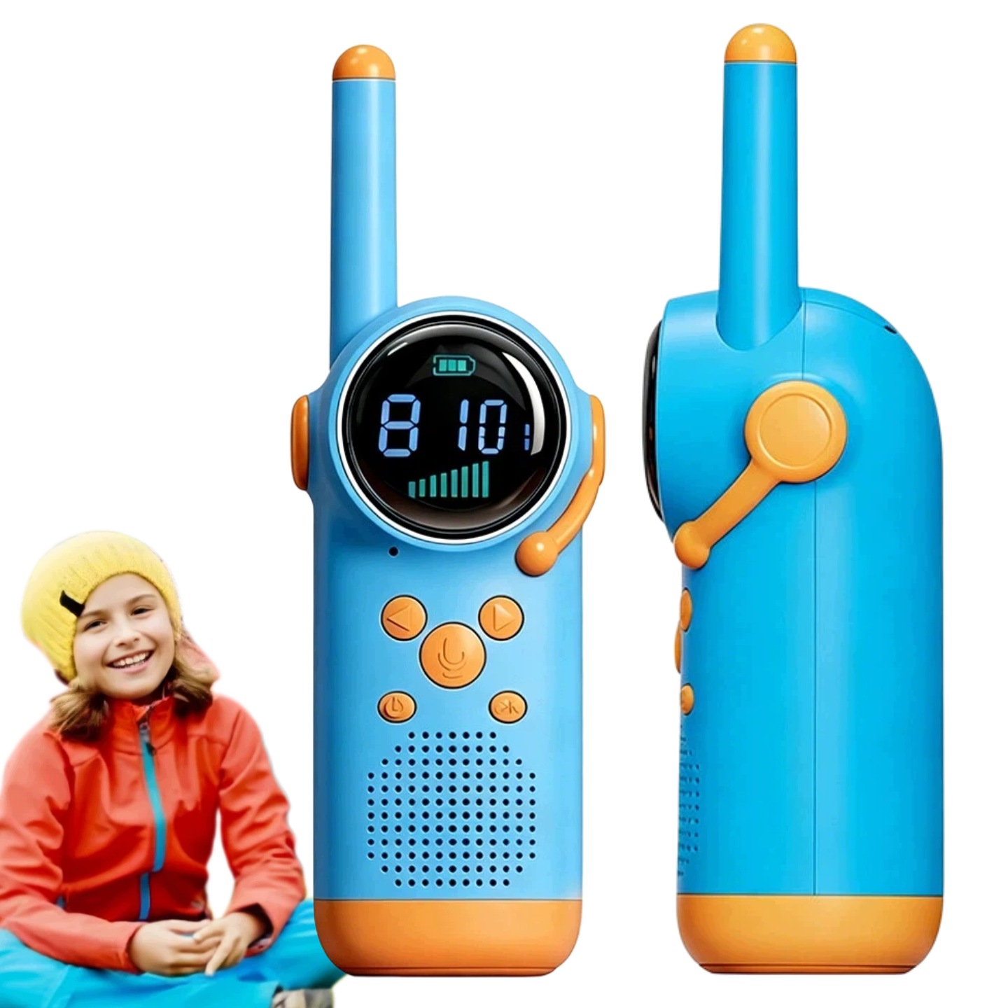 2X Krótkofalówka Walkie Talkie Duży Zasięg Krótkofalówki Latarka Usb