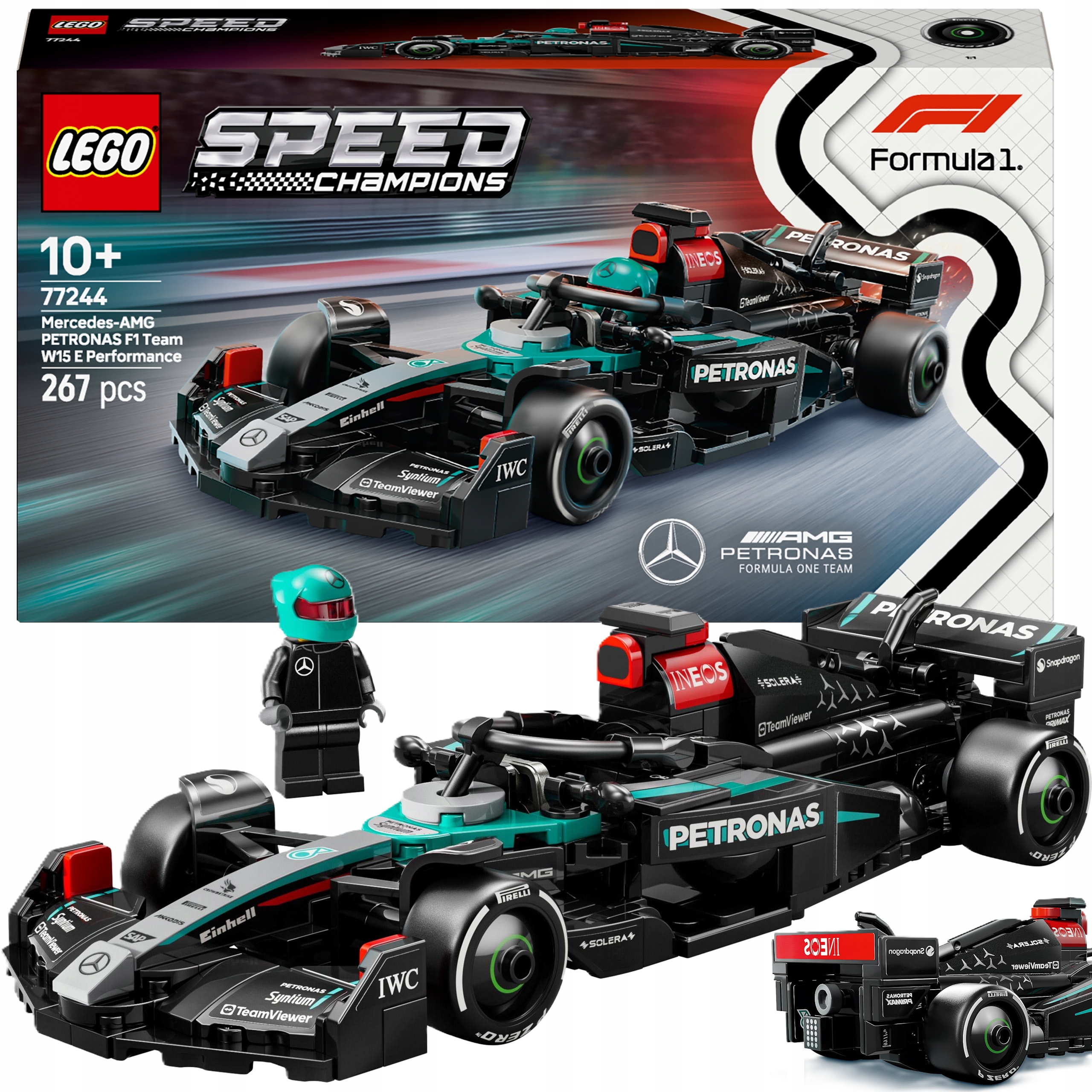 Lego Speed Champions Bolid F1 Mercedes-amg W15 Na Święta Mikołaj