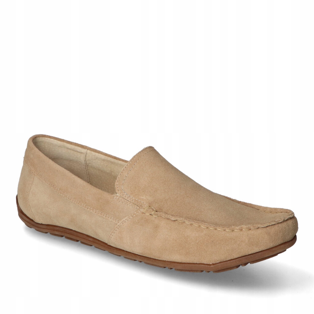 Mokasíny Pan 1420 Béžový semiš 41