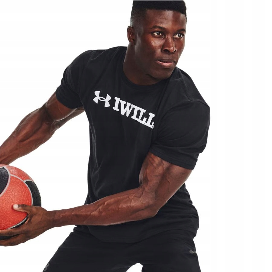 KOSZULKA MĘSKA UNDER ARMOUR SPORTOWA T-SHIRT NA CO DZIEŃ Model UA I WILL SS
