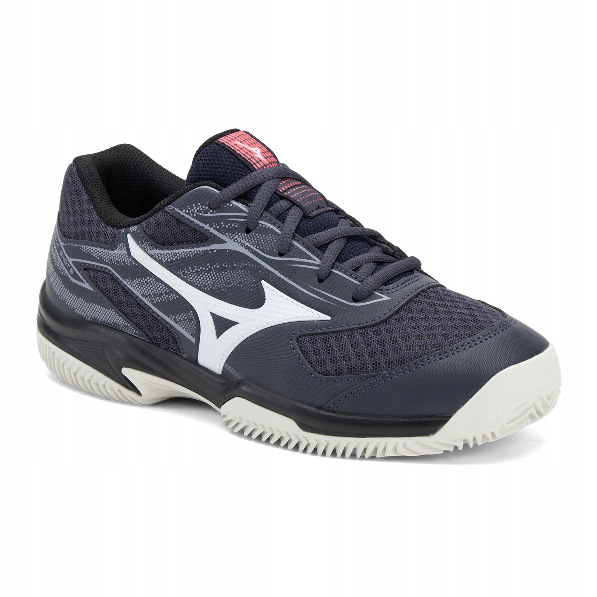 Buty do tenisa Mizuno Break Shot 5 CC odyssey gray/white/blue granite