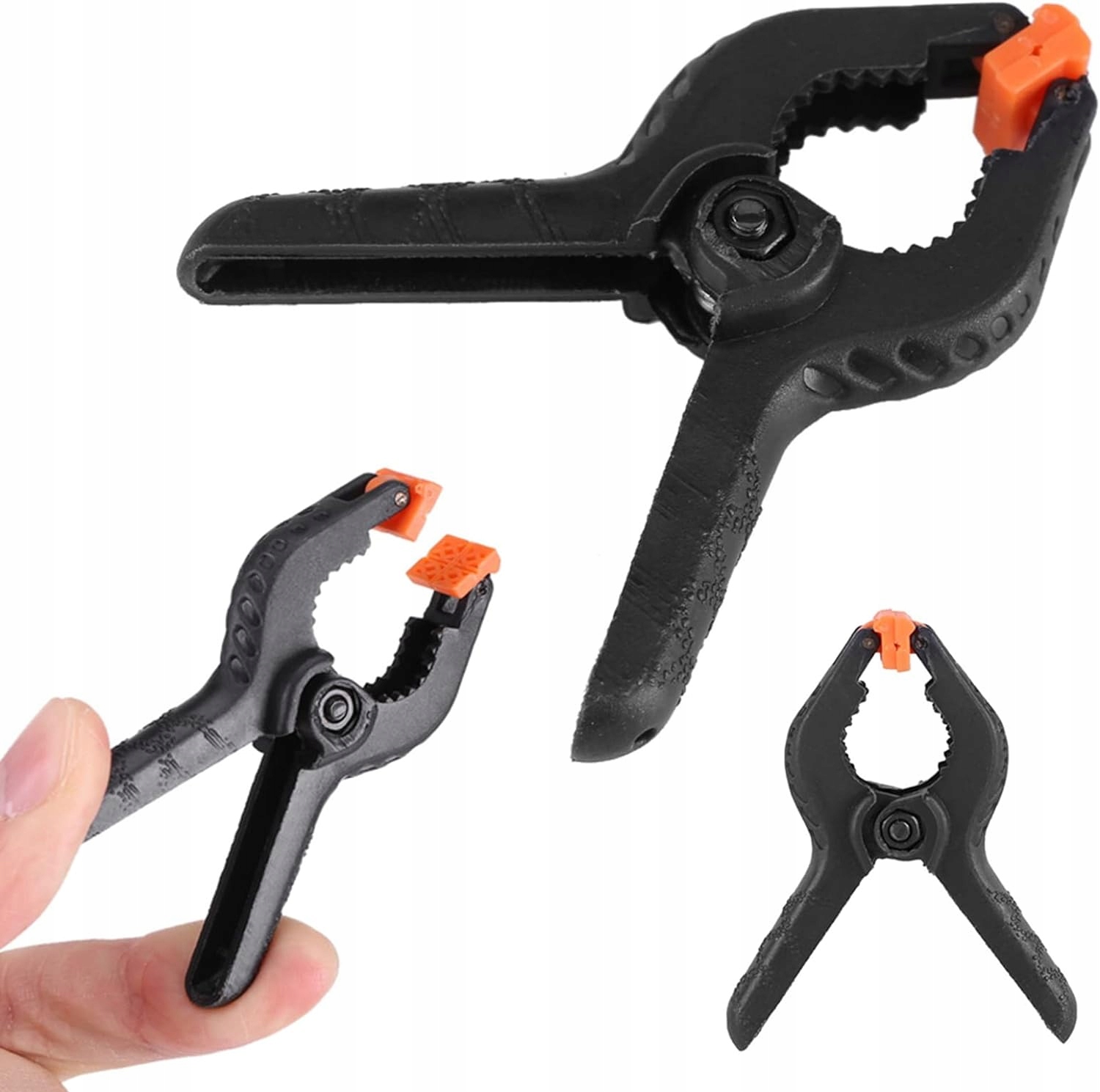 ŚCISK ZACISK STOLARSKI SPRĘŻYNOWY MODELARSKI KLAMERKA CHWYTAK KLIPS MOCNY