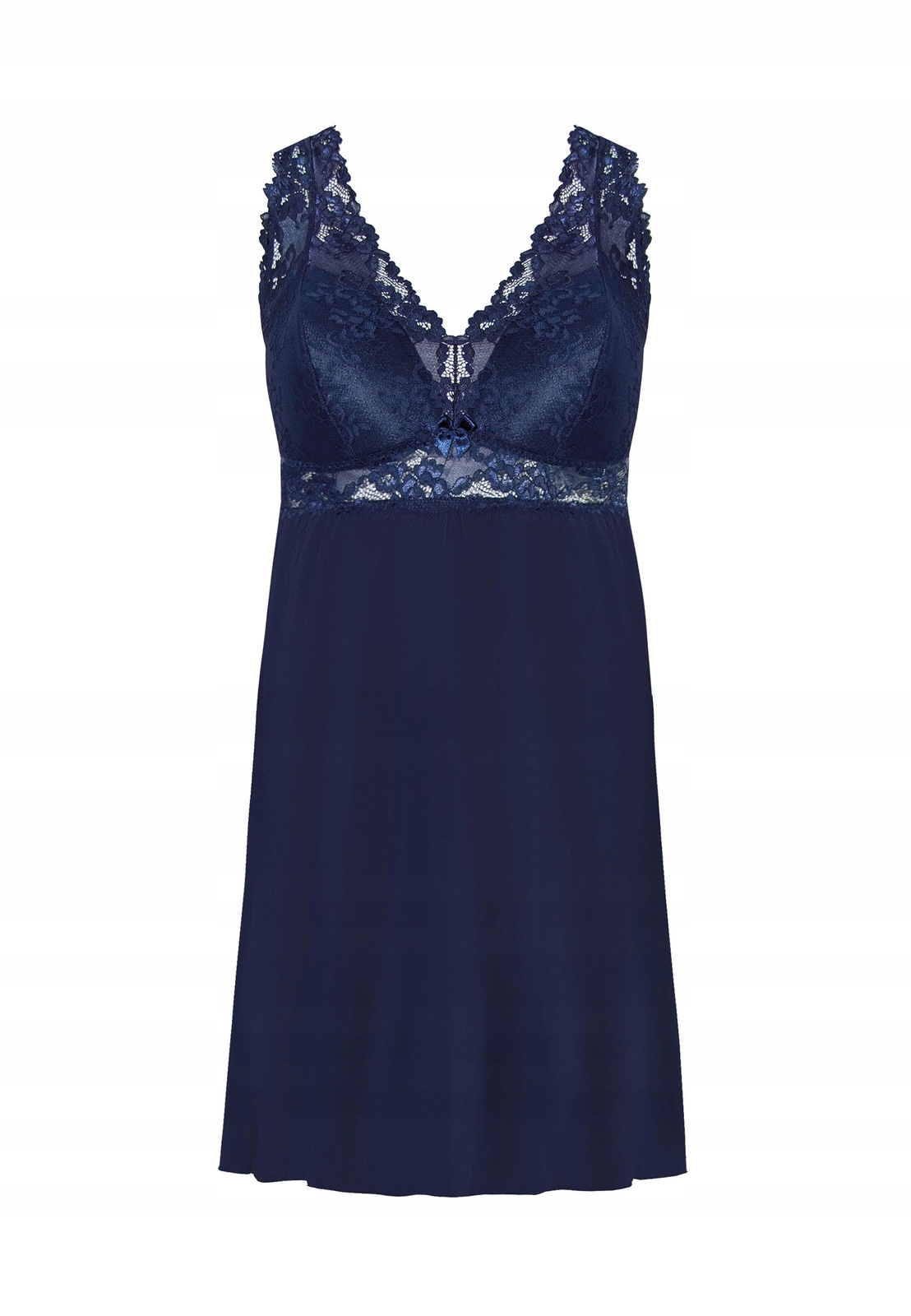 Košile Noční Mefemi By Nipplex Bona Viskóza Krajka, Modrá L