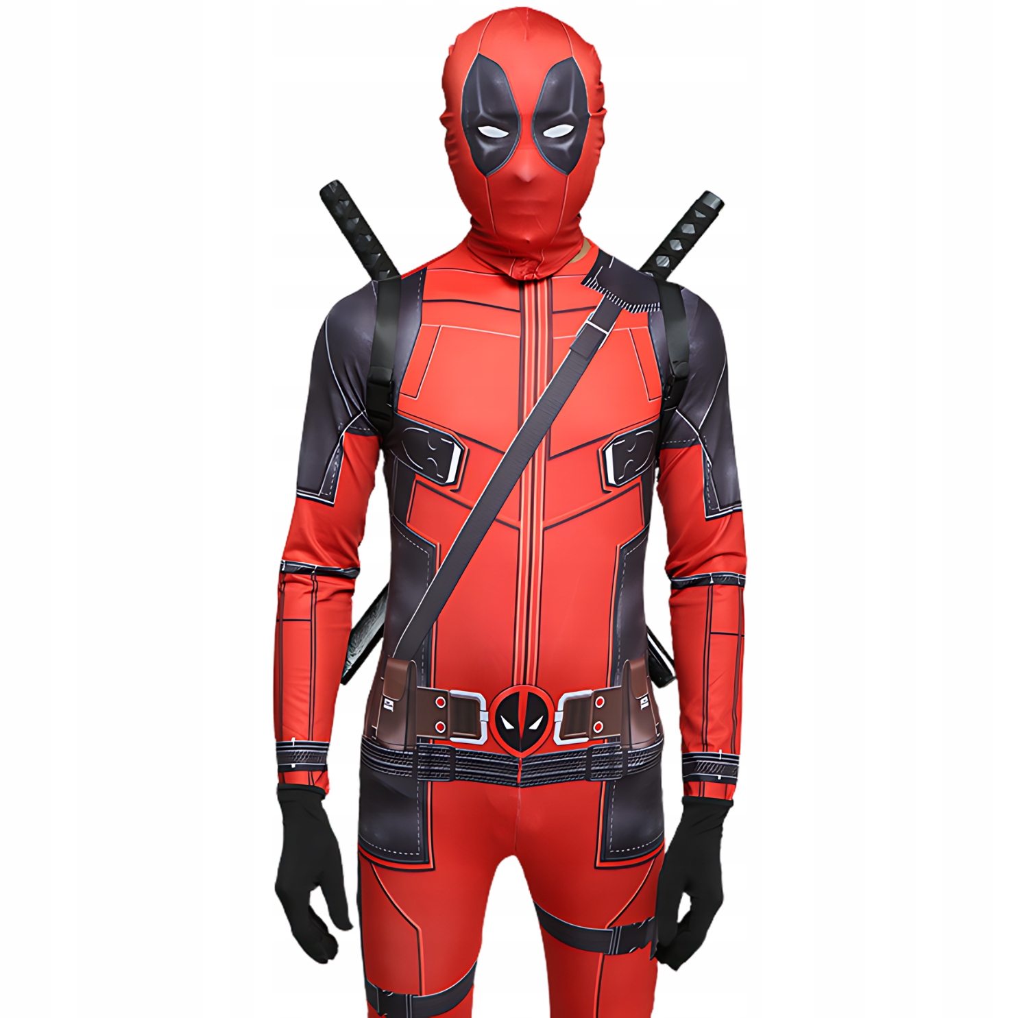 KOSTÝM DEADPOOL SÚPRAVA 2 MEČOV KOSTÝM DEADPOOL PRE DOSPELÝCH S/M VEĽKOSŤ S/M