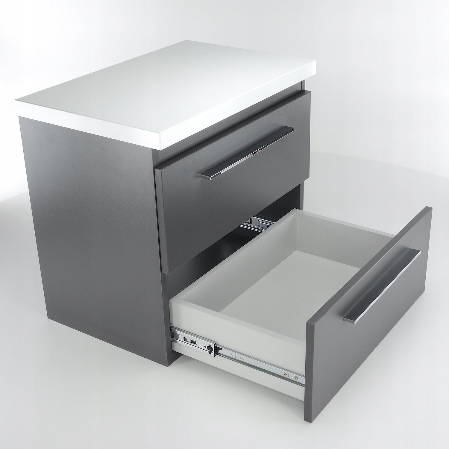 SZAFKA Z UMYWALKĄ NABLATOWĄ WISZĄCA 50CM SYCYLIA Kolor frontów grafit