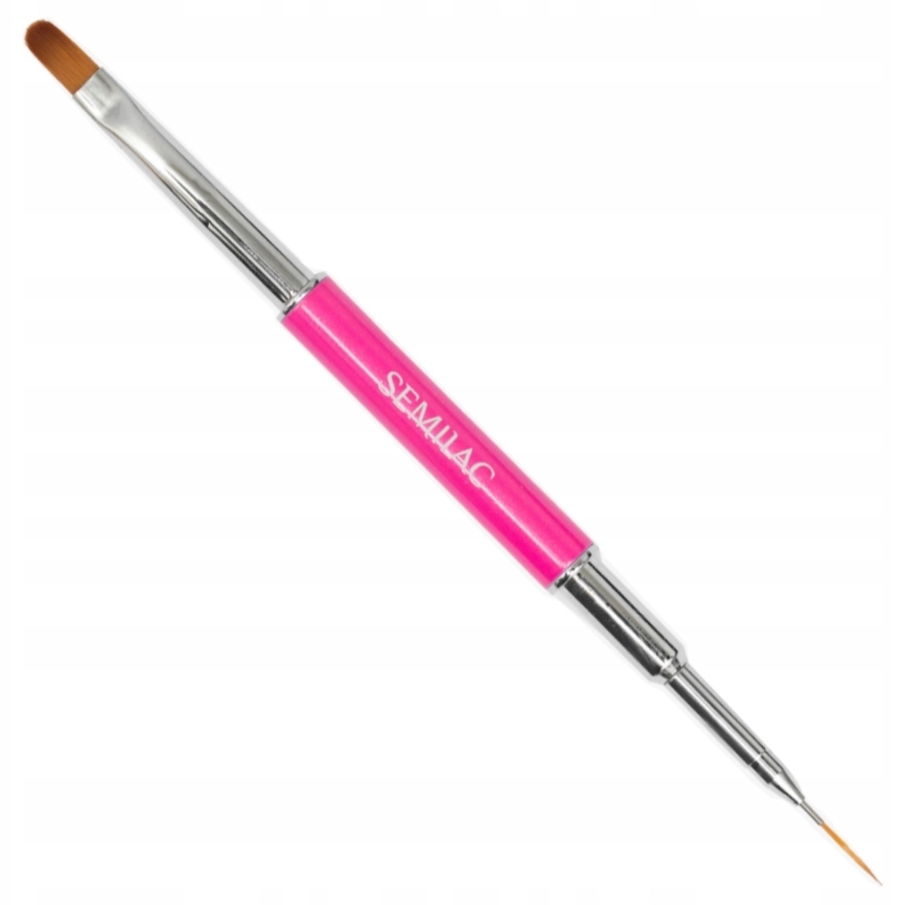 Semilac Nail Brush 2v1 Štětec na zdobení