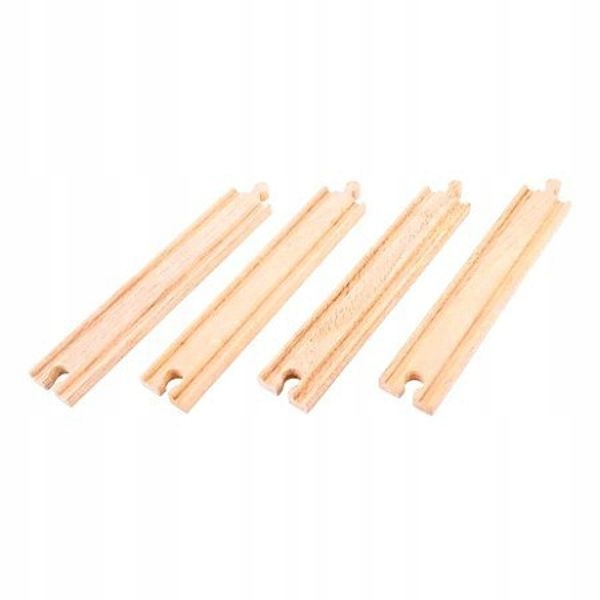 

Zestaw długich drewnianych torów 4 el Bigjigs Toys