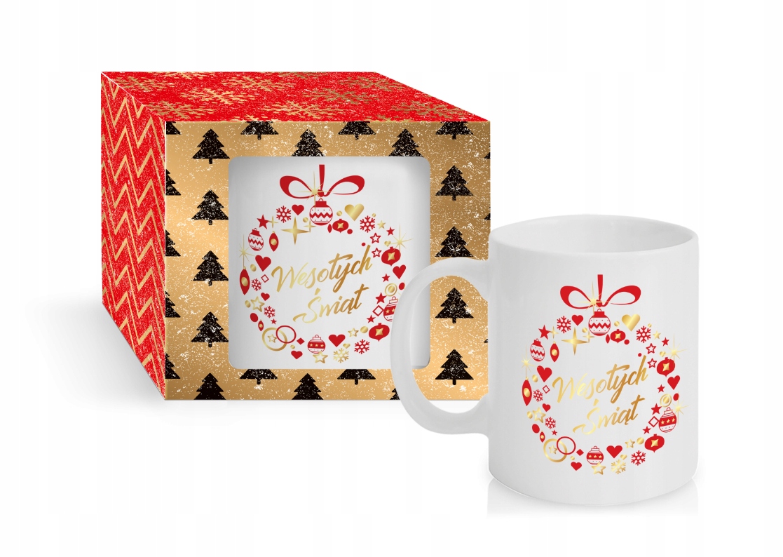 

Kubek z Świątecznym nadrukiem na Święta